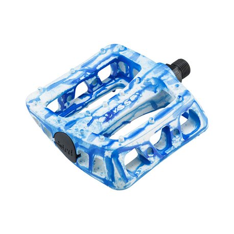 Odyssey Twisted PRO PC white with blue Swirl pedals