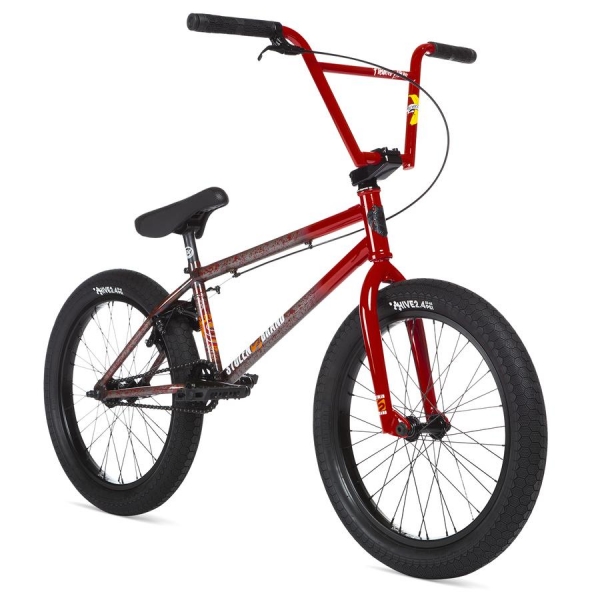 Велосипед BMX STOLEN SINNER FC 2020 21 RHD RoadKill красный с исчезающими брызгами